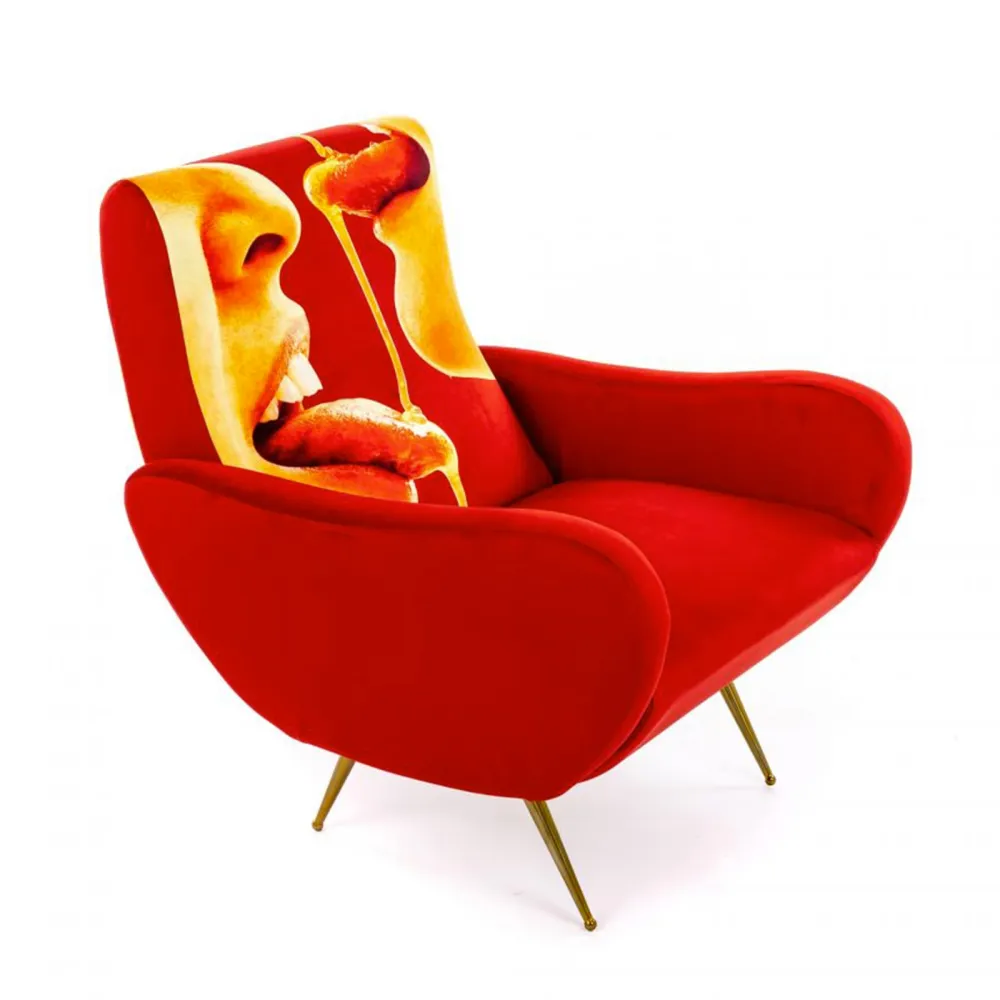 Seletti Upholstered Armchair Toiletpaper Honey