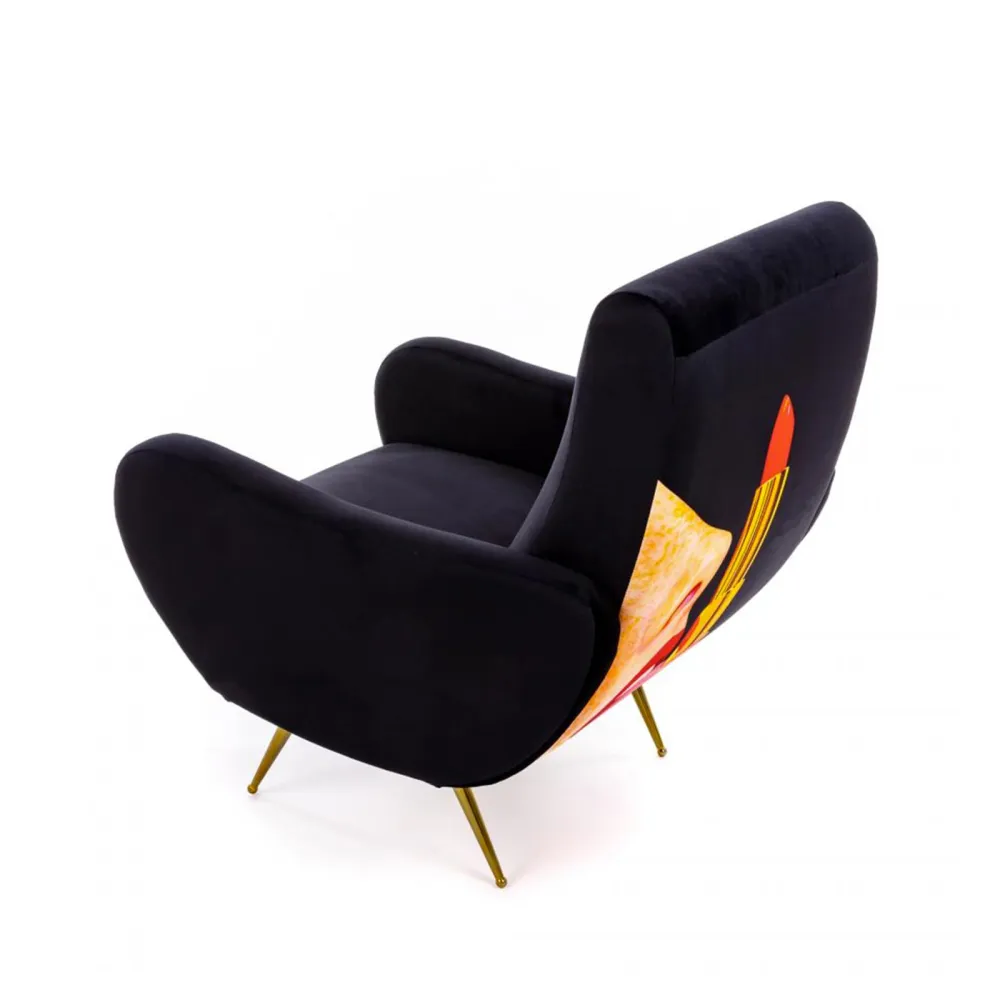 Seletti Sillón Tapizado Toiletpaper Tongue