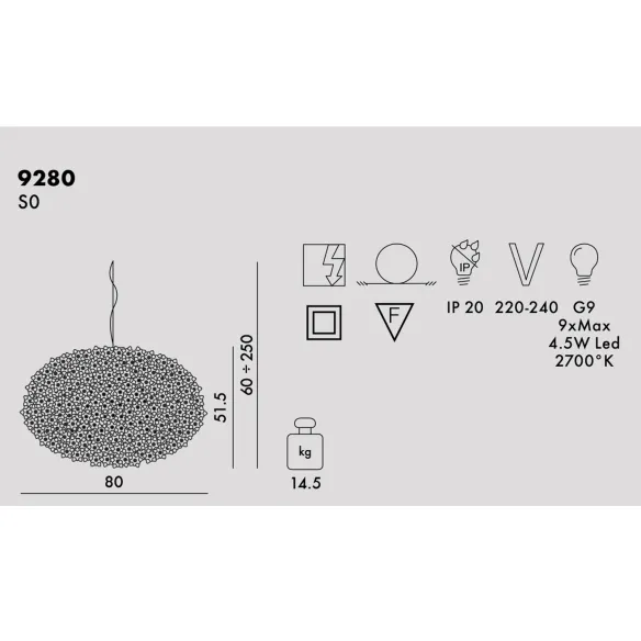 Kartell Big Bloom Suspension lamp