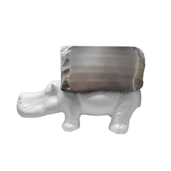 Adriani & Rossi Hippo Wagon Hippopotame en céramique