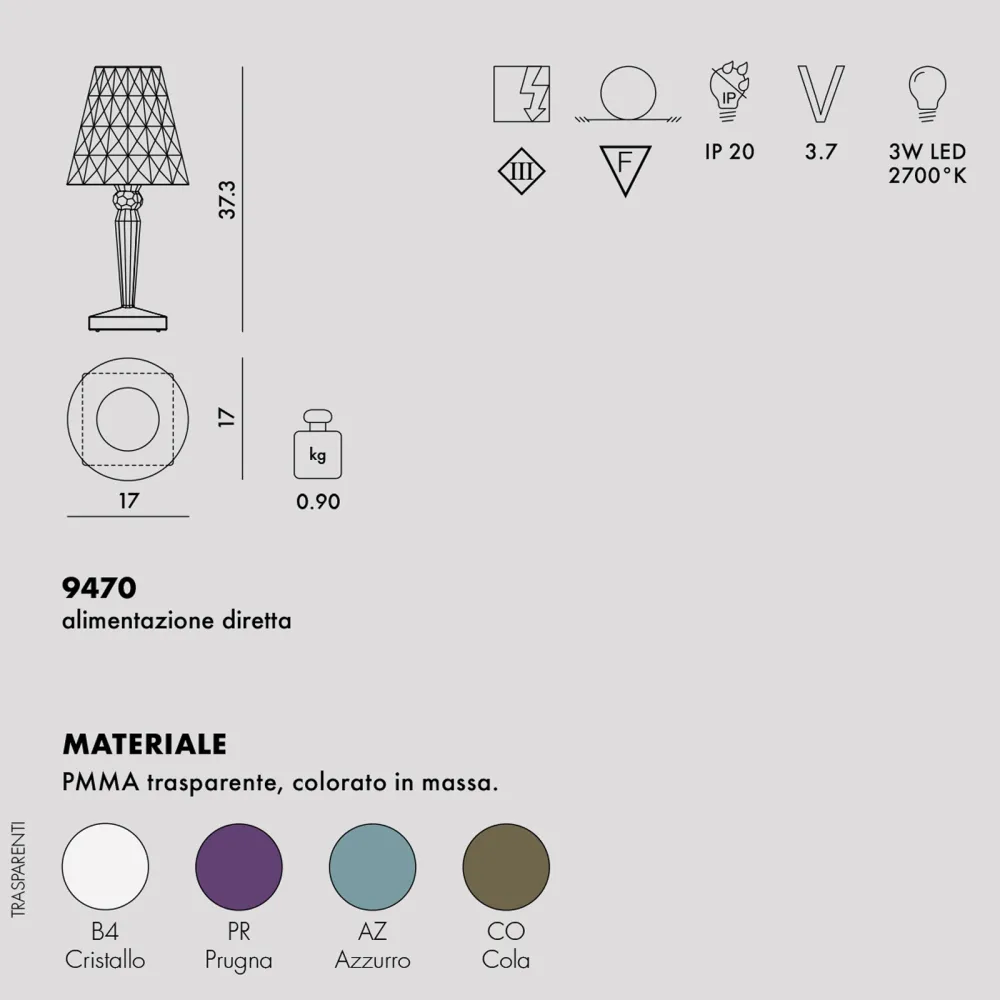 Kartell Big Battery Table lamp