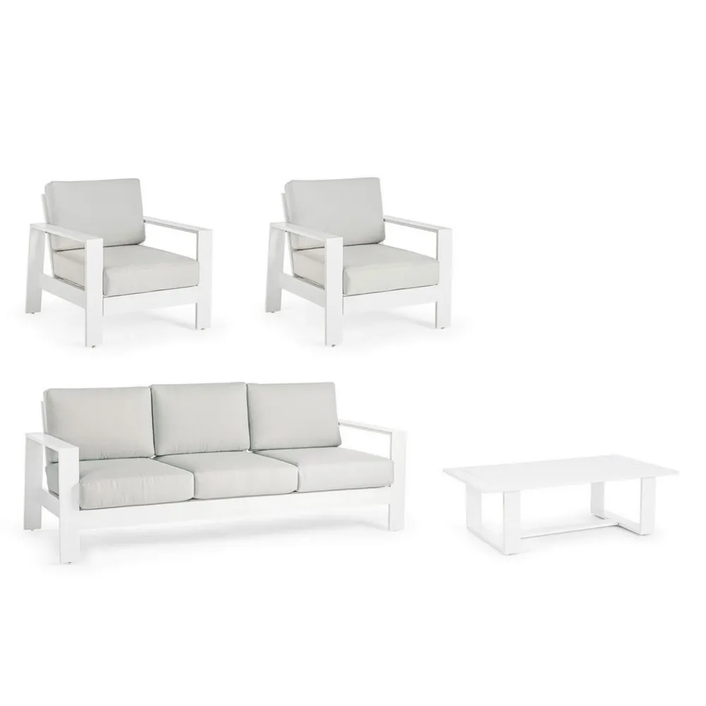 Bizzotto Set 4 Salotto Giardino Baltic