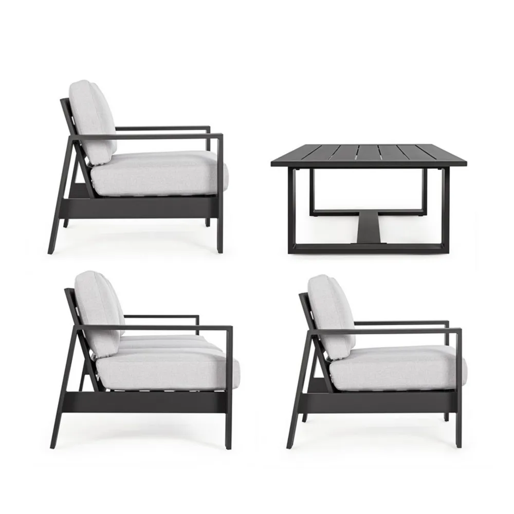 Bizzotto Set 4 Garden Lounge Baltic