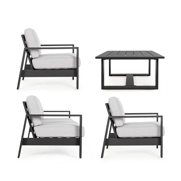 Bizzotto Set 4 Salotto Giardino Baltic