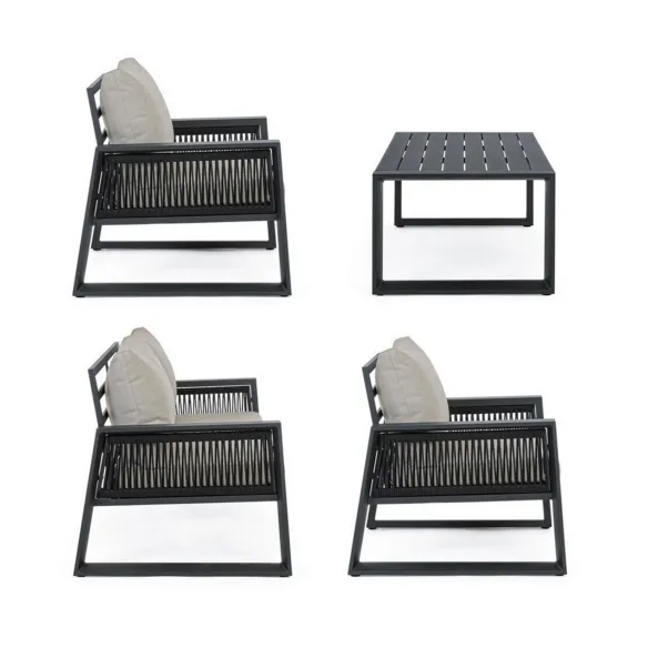 Bizzotto Set 4 Salotto Giardino Captiva