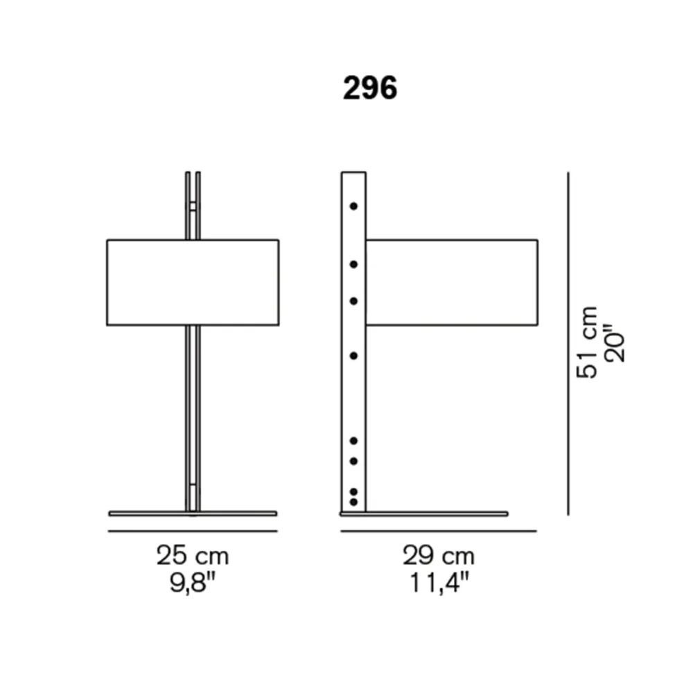 Table Lamp Oluce Parallel 296