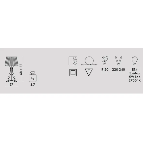 Kartell Bourgie Lámpara de mesa