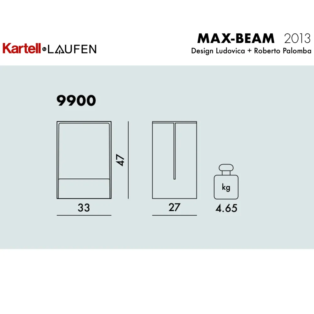 Kartell Max-Beam Schemel