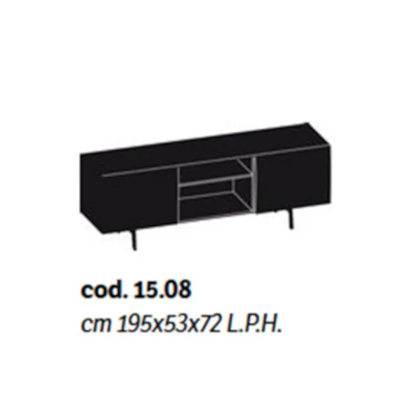 Buffet Bontempi Amsterdam avec compartiment ouvert