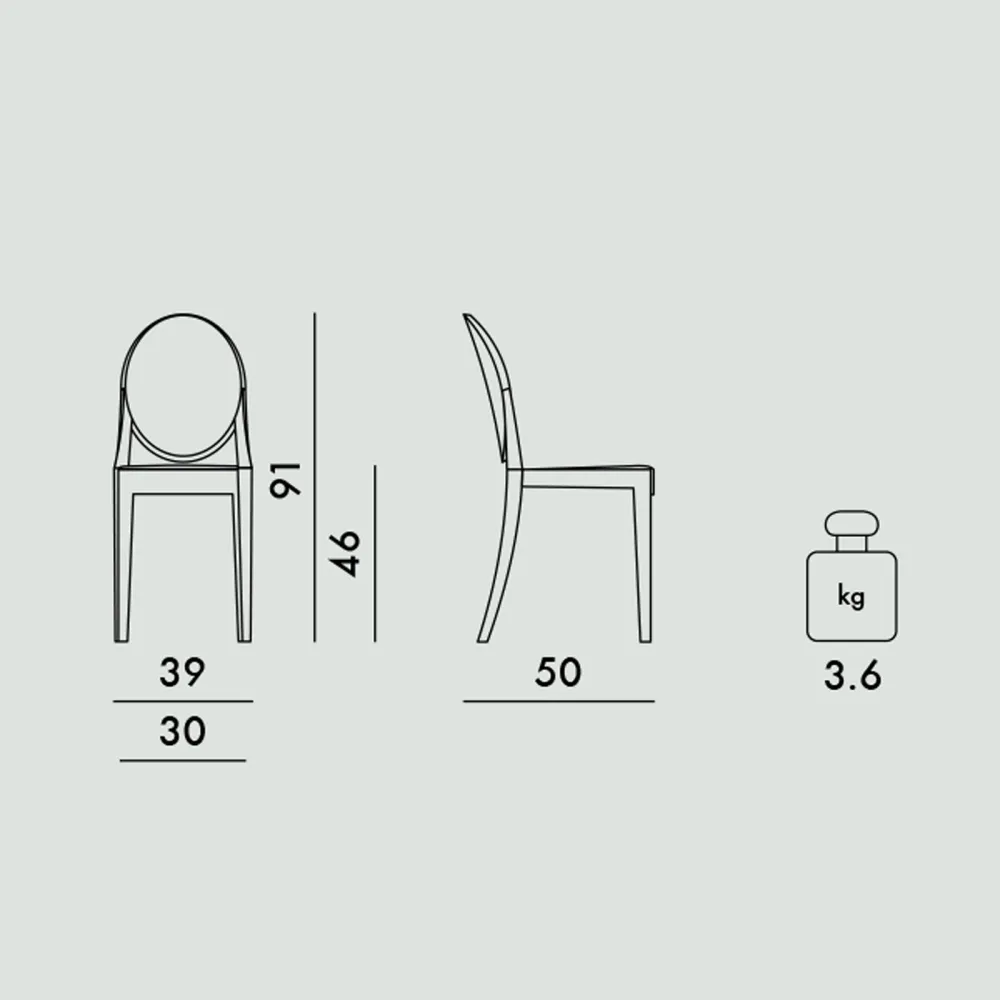 Kartell Victoria Ghost Sedia