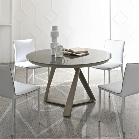 Mesa redonda Bontempi Millennium Clear