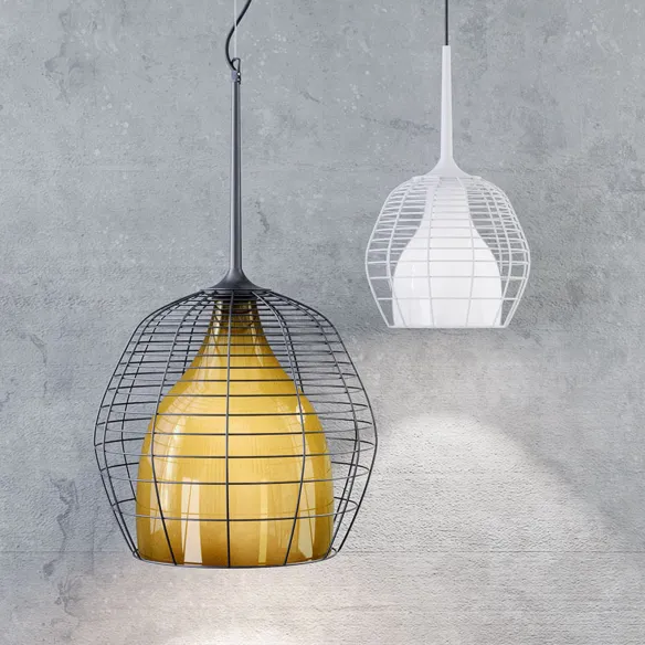 Diesel Living with Lodes Pendelleuchte Cage Large