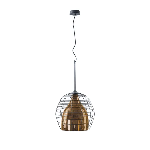 Diesel Living with Lodes Lampada a sospensione Cage Large