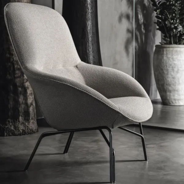 Fauteuil avec structure en acier Bontempi Long Island