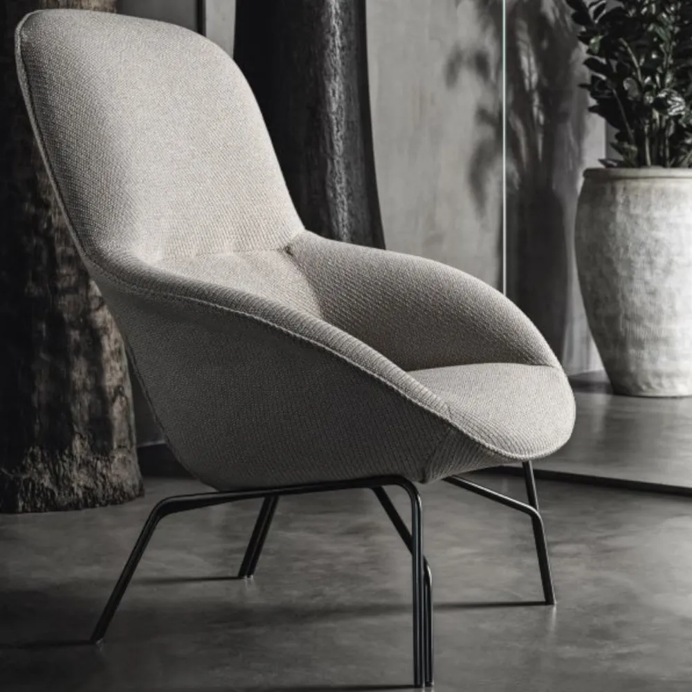 Fauteuil avec structure en acier Bontempi Long Island