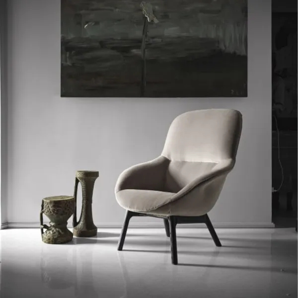Sillón con estructura de madera Bontempi Long Island