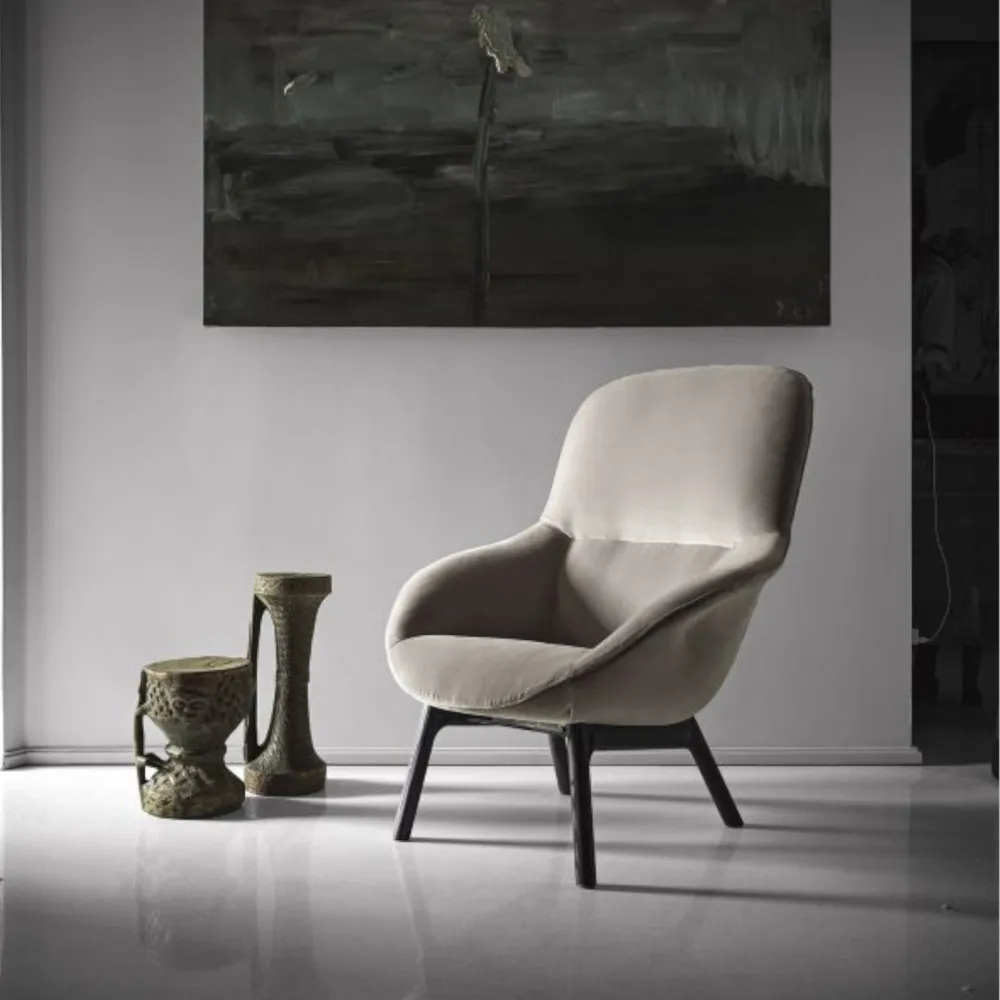 Sessel mit Holzstruktur Bontempi Long Island