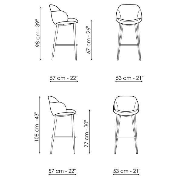 Stool Bonaldo My Way Too