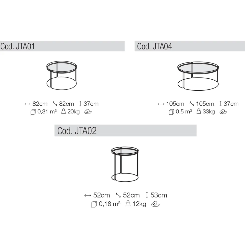 Small table Ditre Italia Monolith