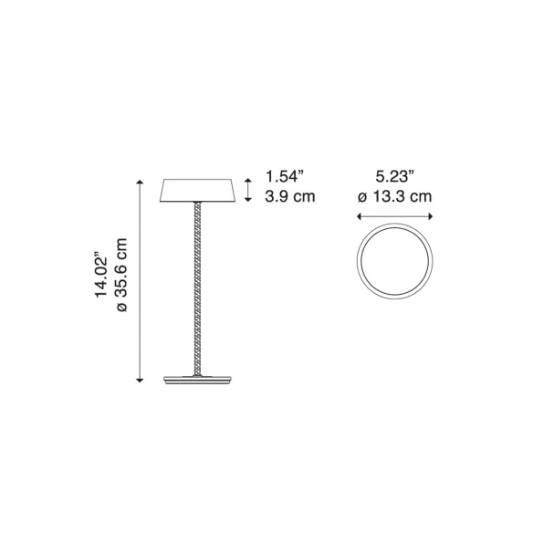 Diesel Living with Lodes Tischlampe Rod
