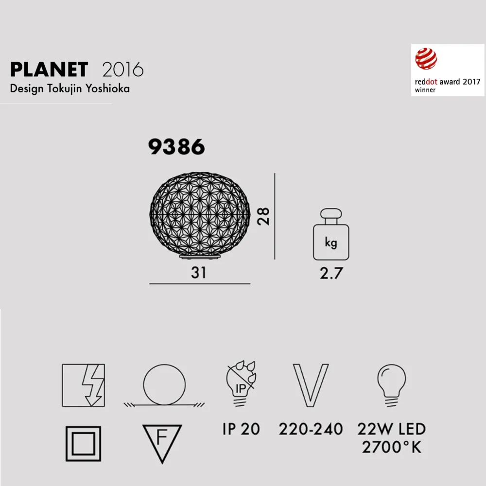Kartell Planet Lampada da tavolo