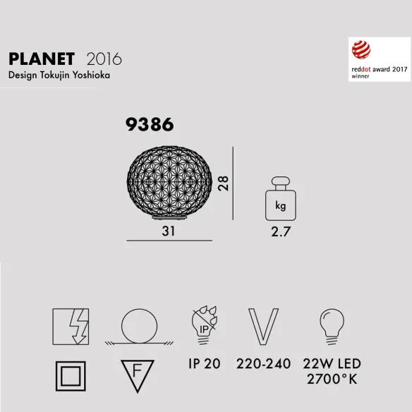 Kartell Planet Lampada da tavolo