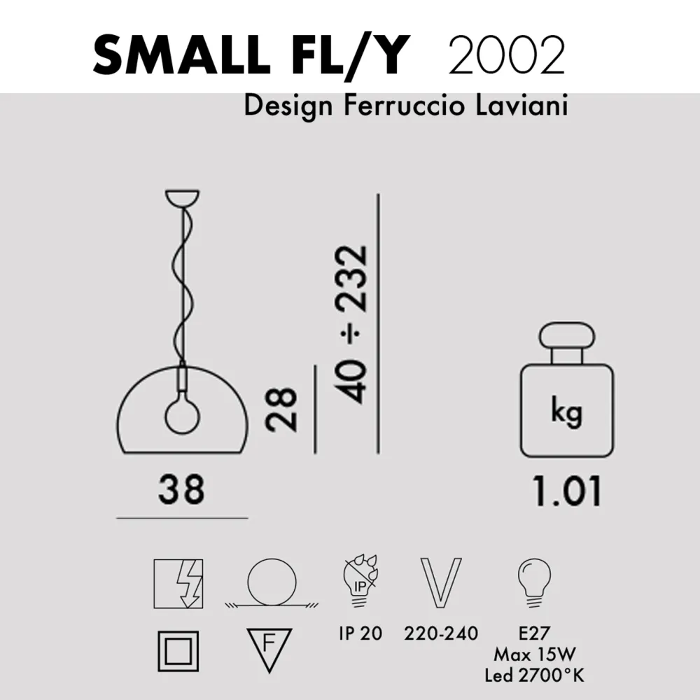 Kartell Fl/y Lampada a sospensione
