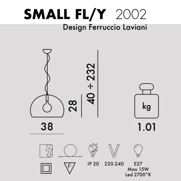 Kartell Fl/y Lampada a sospensione