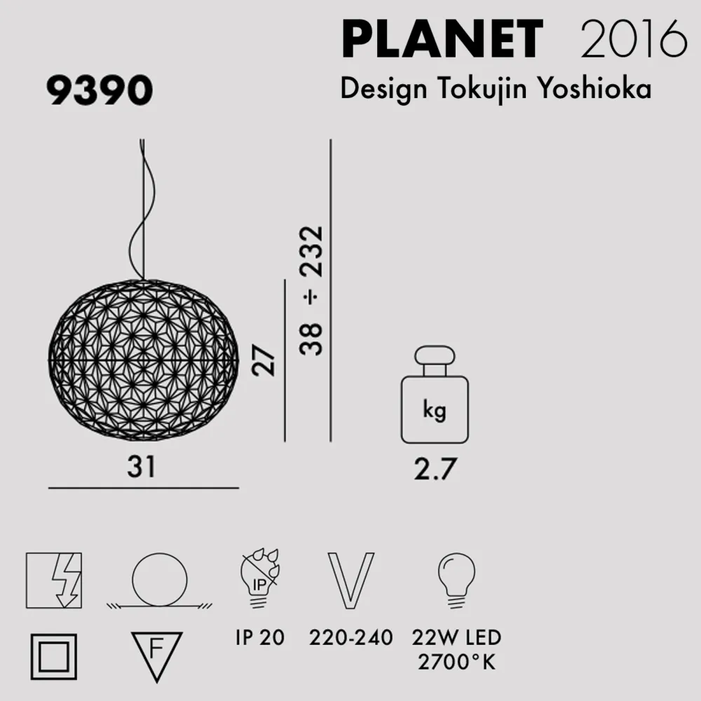 Kartell Planet Lampada a sospensione