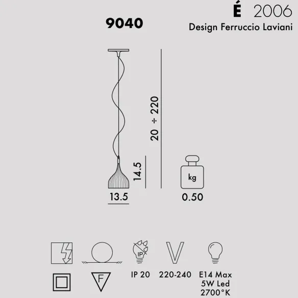 Kartell E' Suspension lamp
