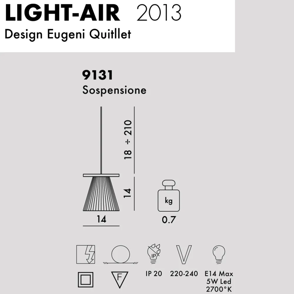 Kartell Light-air Pendelleuchte