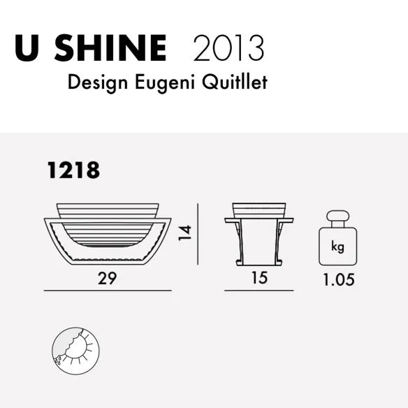 Kartell U Shine Jarrón
