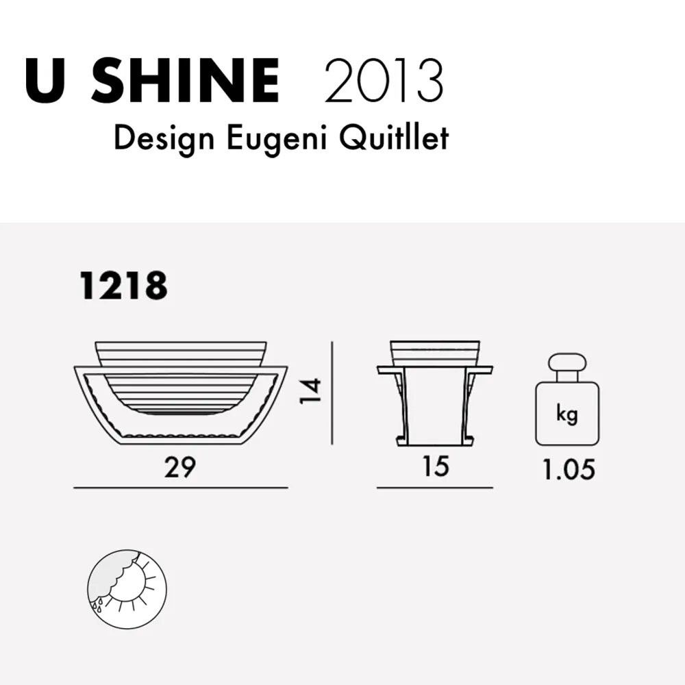 Kartell U Shine Jarrón