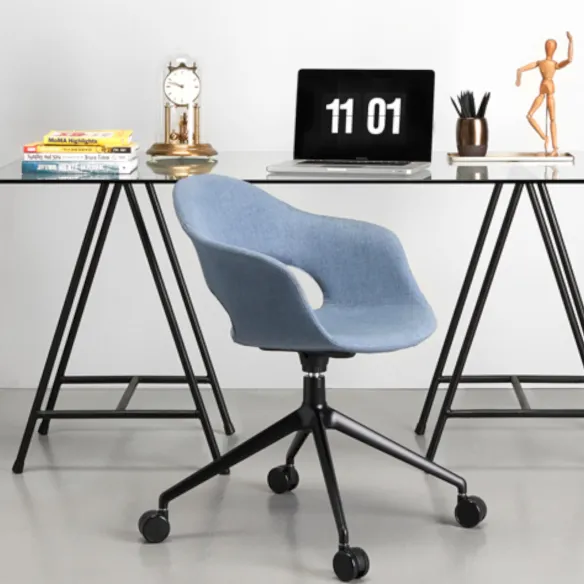 Chaise SCAB Design Lady B Pop à roulettes