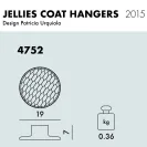 Kartell Jellies Coat Hangers Cintres pour vêtements Big