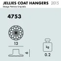 Kartell Jellies Coat Hangers Cintres pour vêtements Medium