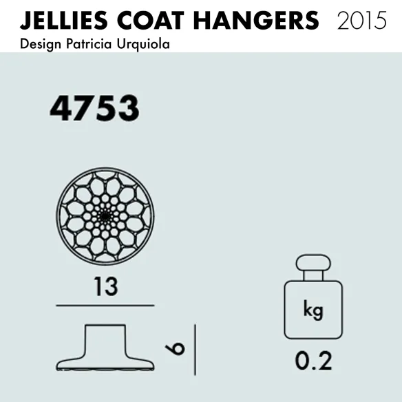 Kartell Jellies Coat Hangers Perchas de ropa Medium