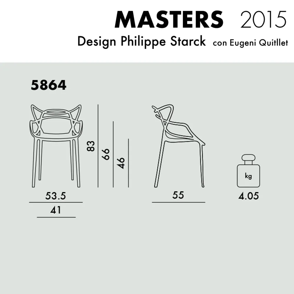 Kartell Masters Metal Sedia