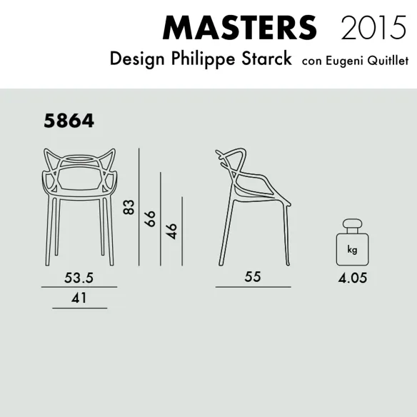 Kartell Masters Metal Sedia