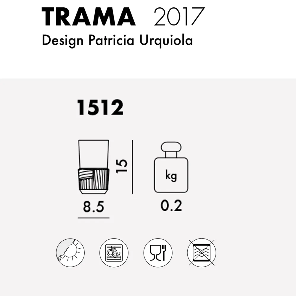 Kartell Trama Long Drink Vidrio