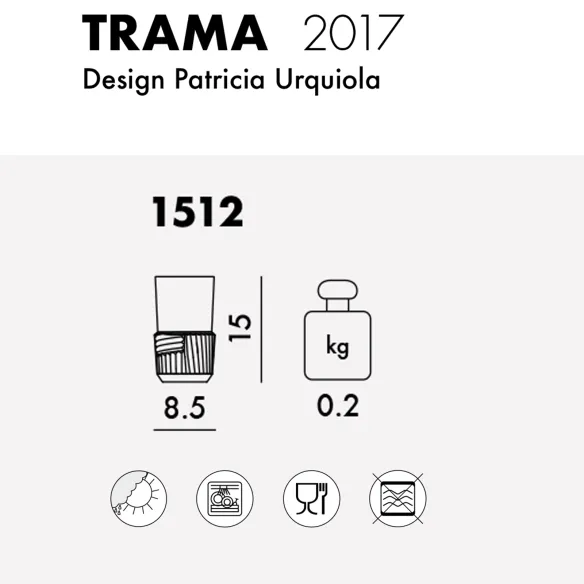 Kartell Trama Long Drink Vidrio