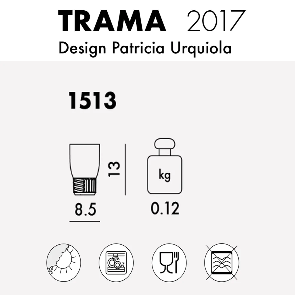 Kartell Trama Set 4 bicchieri acqua