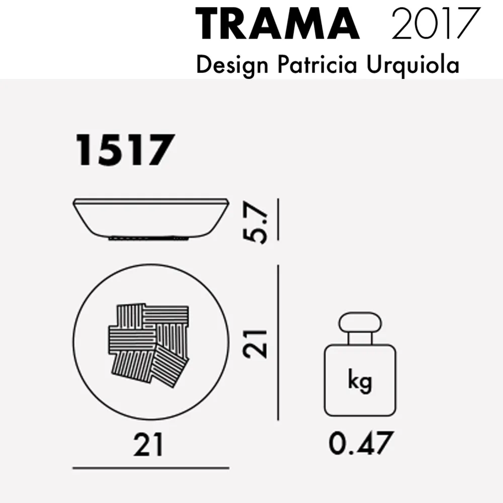 Kartell Trama Set de 4 platos hondos