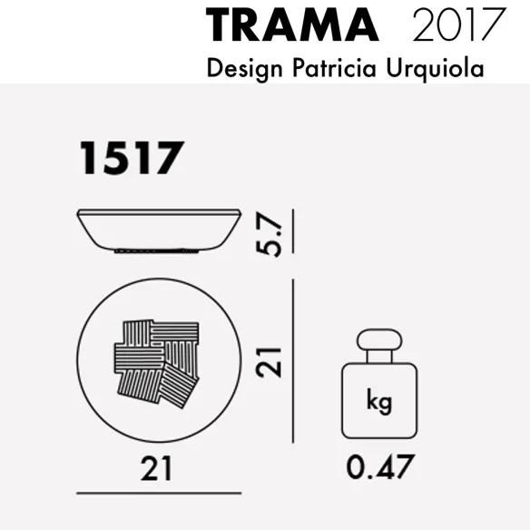 Kartell Trama Set de 4 platos hondos