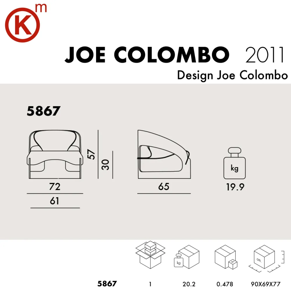 Kartell Joe Colombo Fauteuil
