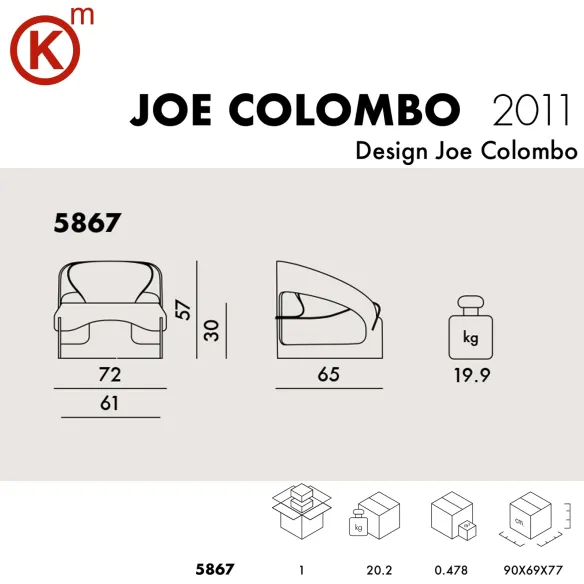 Kartell Joe Colombo Sessel