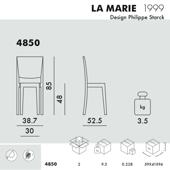 Kartell La Marie Stuhl