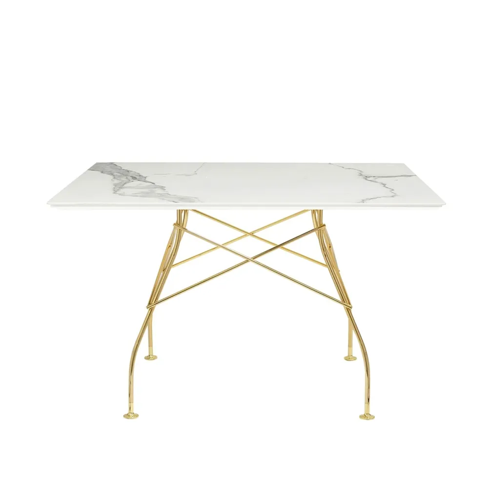 Kartell Glossy Marble Quadratischen Tisch