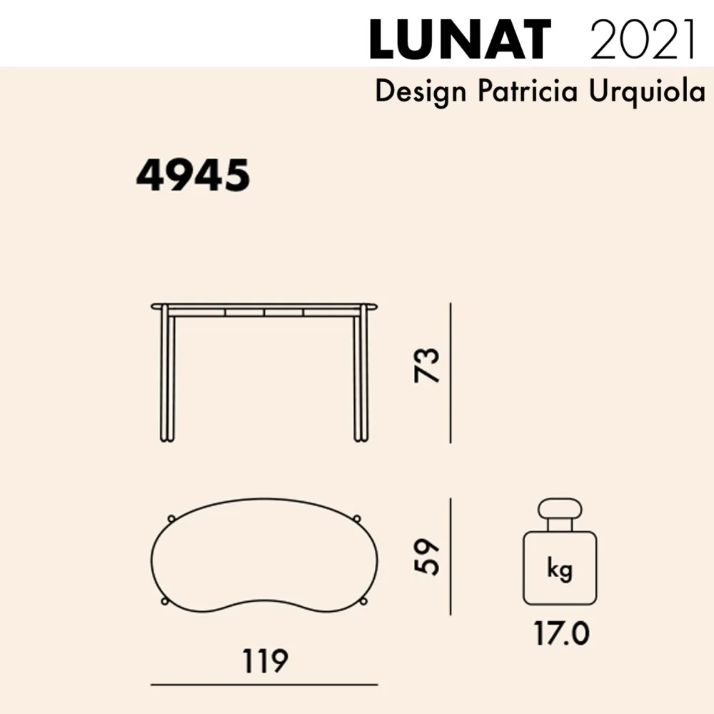 Kartell Lunat Writing desk