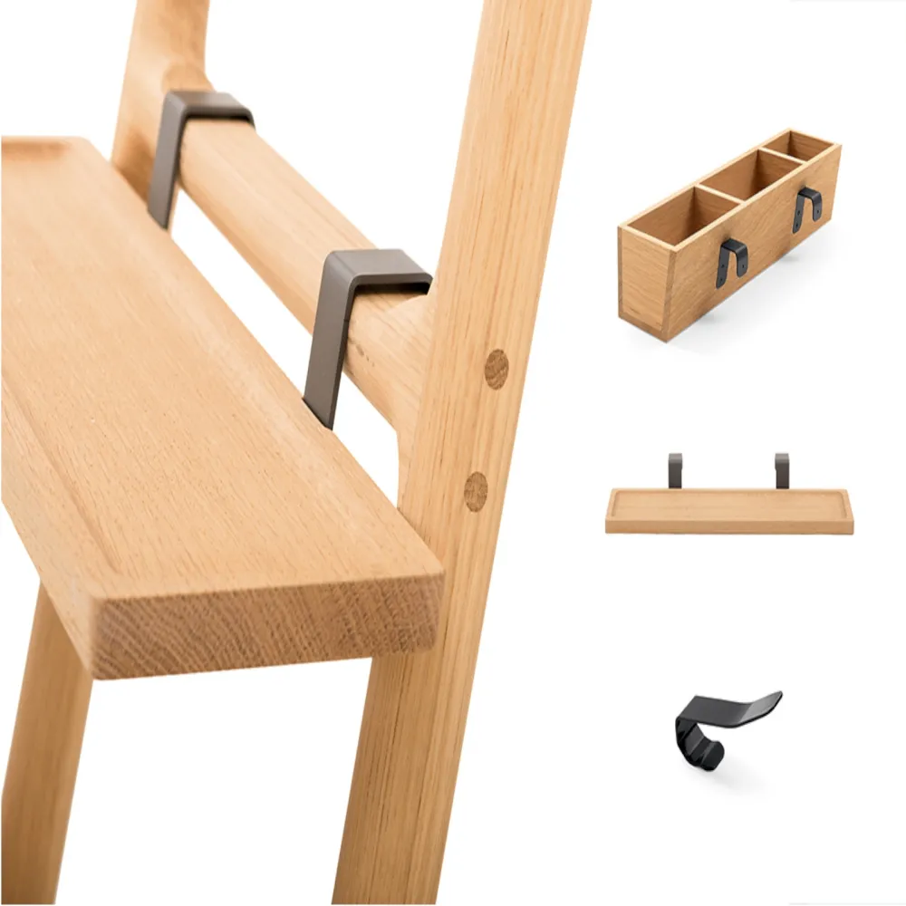 Appendiabiti in rovere Discipline Tilt
